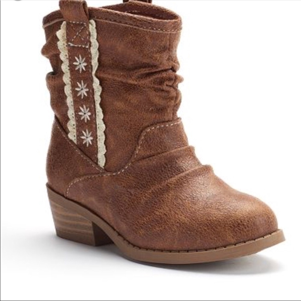 Toddler Jumping Beans Western Slouch Booties